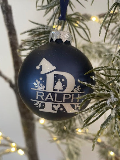 Christmas Alphabet bauble 6cm