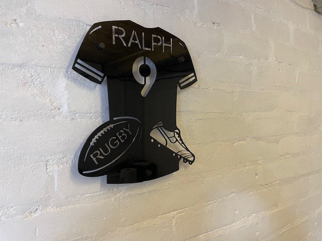 Rugby shirt door sign/wall art