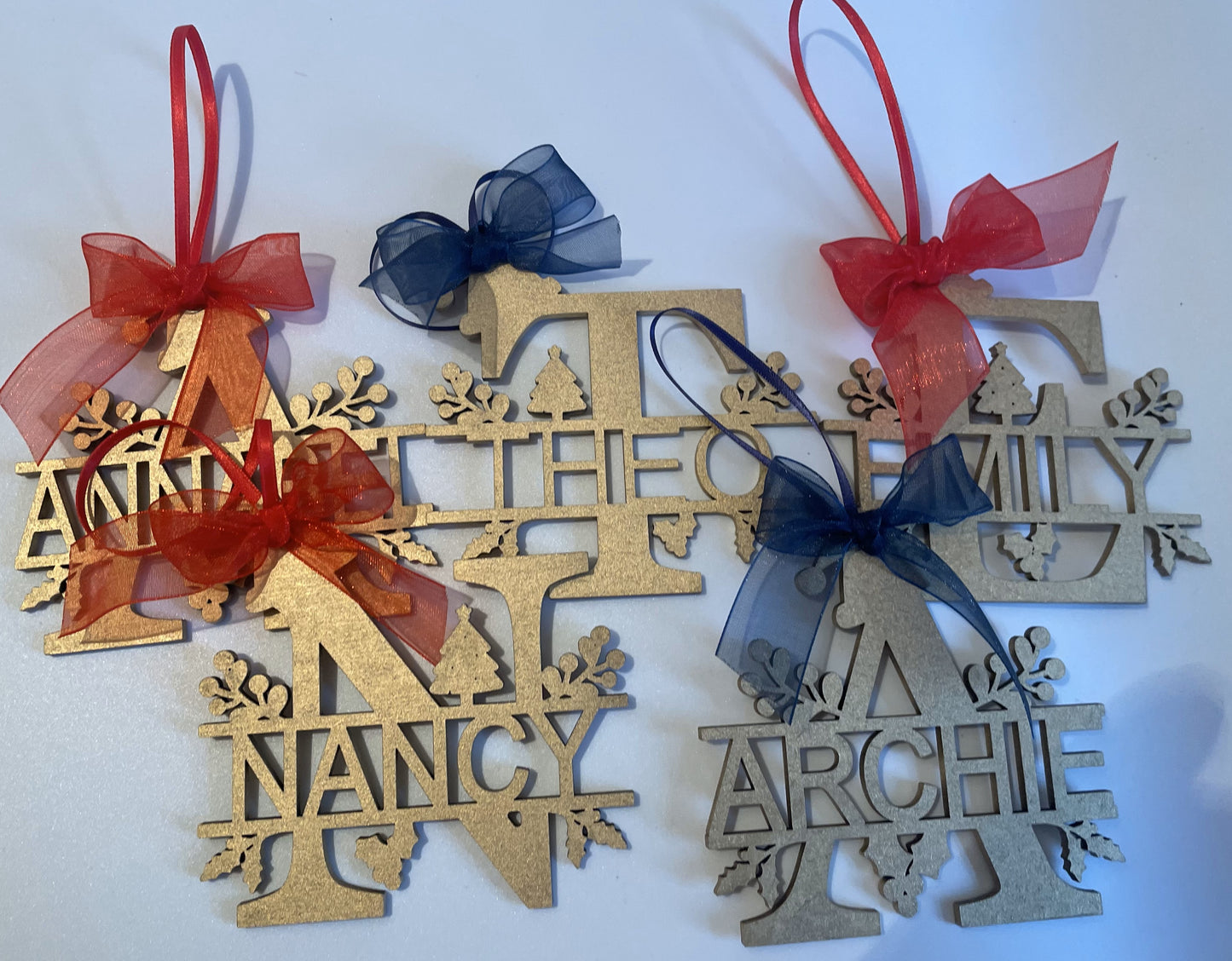 Personalised tree decoration