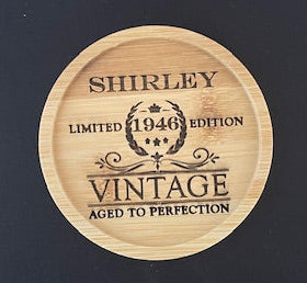 Birthday Year 'Vintage' coaster