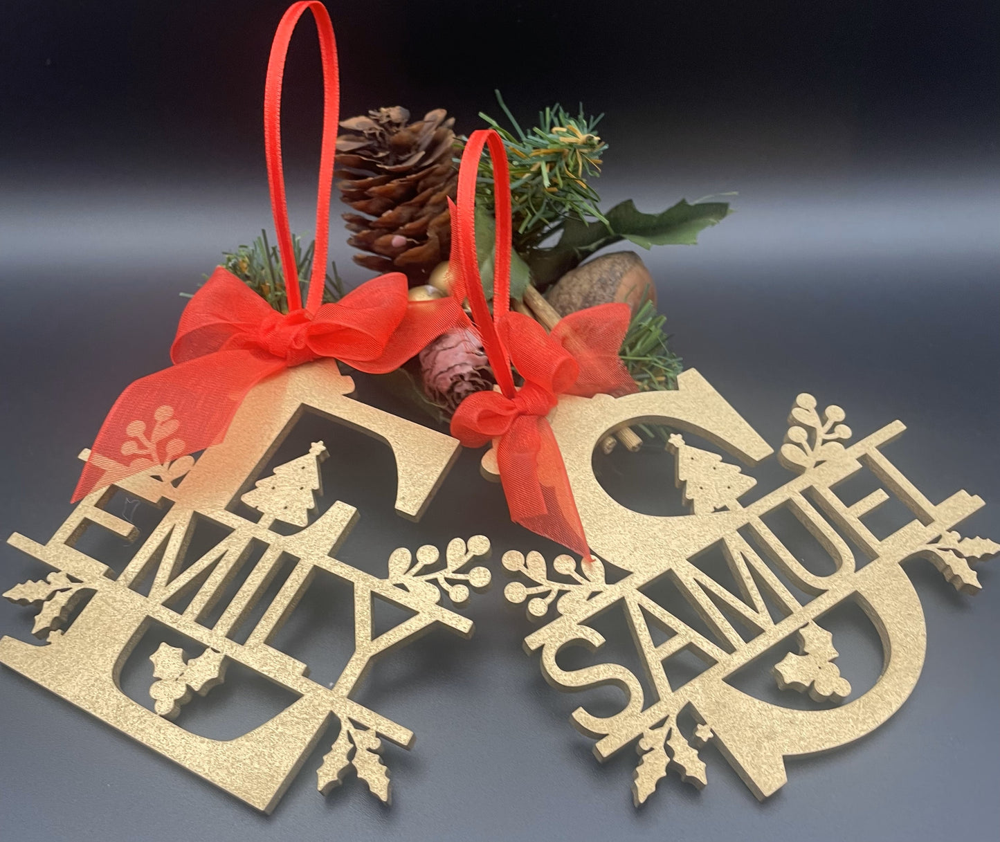 Personalised tree decoration