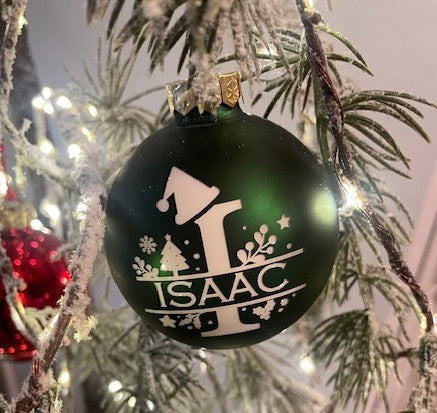 Christmas Alphabet Bauble 7 cm