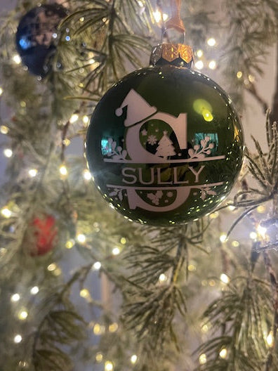 Christmas Alphabet Bauble 7 cm