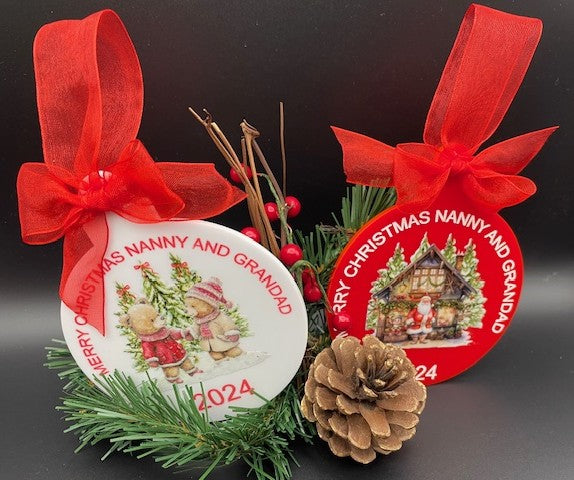 Grandparent hanging tree decoration