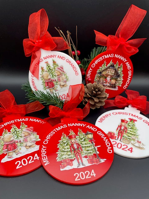 Grandparent hanging tree decoration