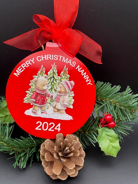 Grandparent hanging tree decoration