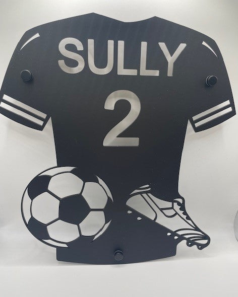 Football shirt wall art