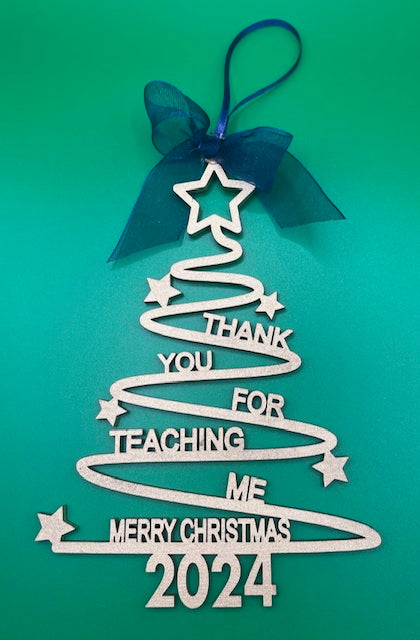 Thank you Teacher Tree Decoration