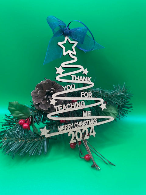 Thank you Teacher Tree Decoration